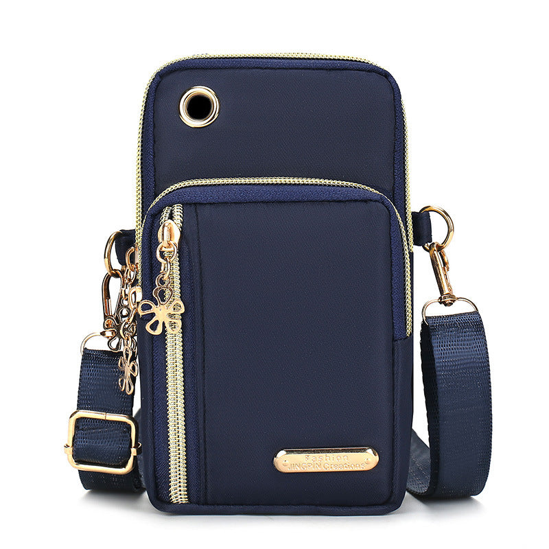 Vertical Mobile Phone Bag Nylon Small Cloth Bag Single Shoulder