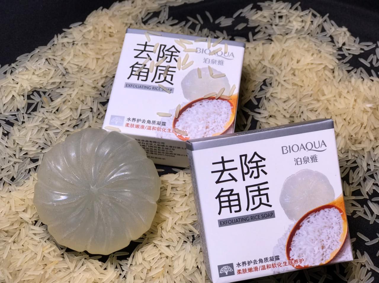 Exfoliating Rice Soap